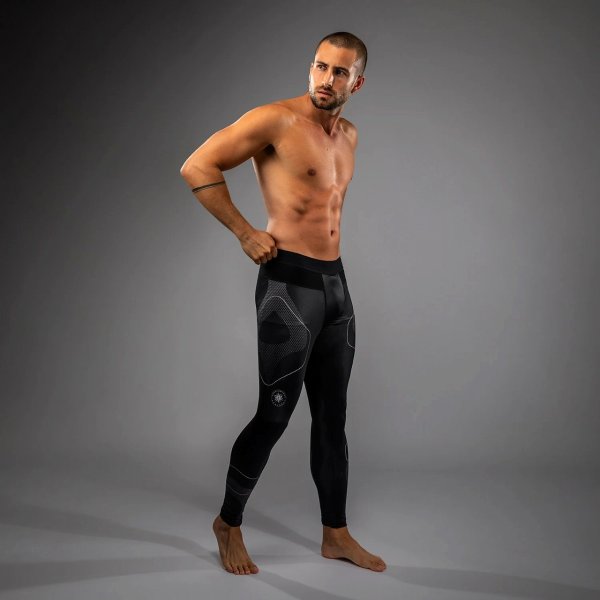 画像3: VENUM ロングスパッツ Nexus 黒/シルバー (3)