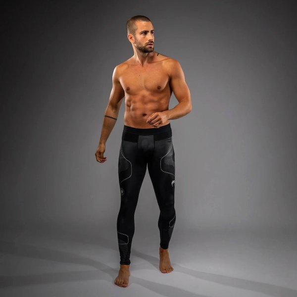 画像4: VENUM ロングスパッツ Nexus 黒/シルバー (4)