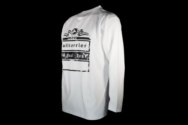 画像5: BULL TERRIER 長袖Tシャツ Born to Fight 白 (5)