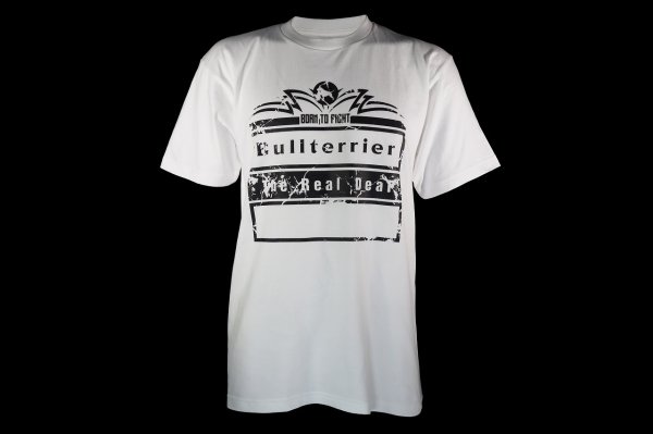 画像4: BULL TERRIER Tシャツ Born to Fight 白 (4)