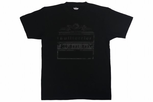 画像1: BULL TERRIER Tシャツ Born to Fight 黒/黒 (1)