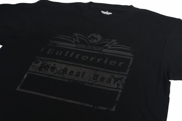 画像3: BULL TERRIER Tシャツ Born to Fight 黒/黒 (3)