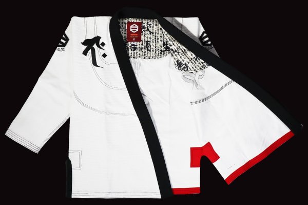 画像2: BULL TERRIER 柔術衣 Sazen RPC 白/黒 (2)