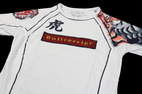 画像6: BULLTERRIER ラッシュガード Torah 半袖 白 (6)