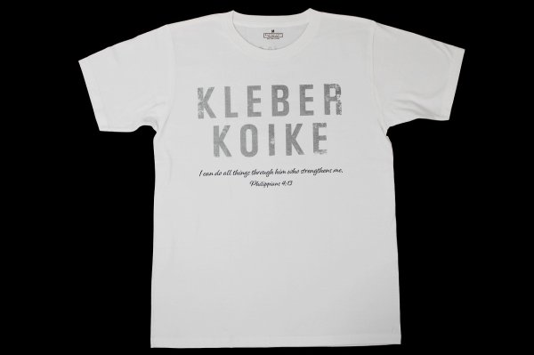 画像1: BULL TERRIER クレベル・コイケ Live to Fight Tシャツ 白 (1)