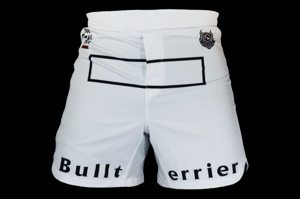 画像1: BULLTERRIER ファイトショーツ Fight&Sports 白 (1)
