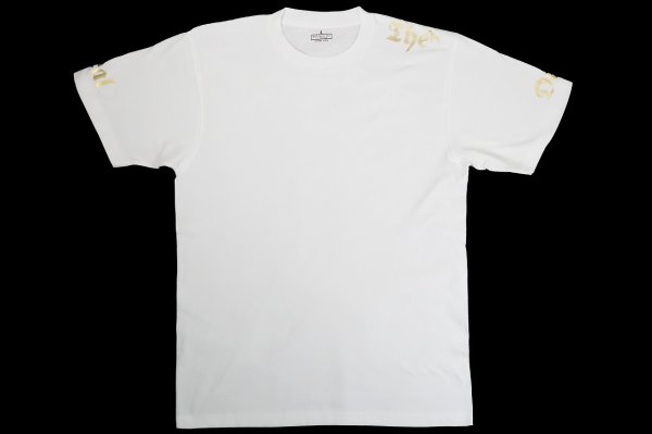 画像1: BULL TERRIER Tシャツ THE 白/金 (1)