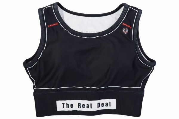 画像1: BULLTERRIER レディースブラトップ Atleta 黒 (1)