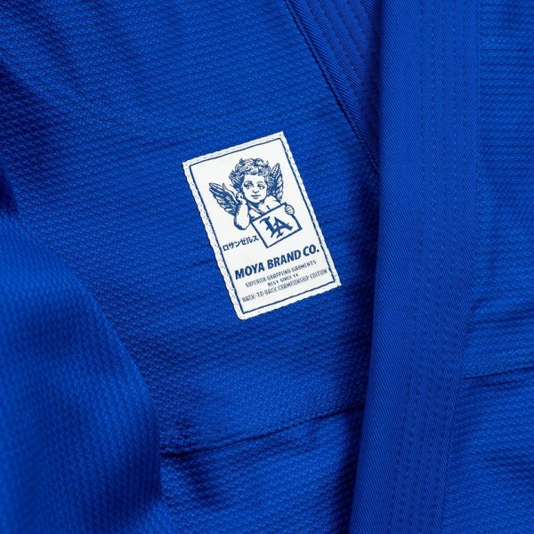 画像13: MOYA BRAND 柔術衣 ACE BLUE 青 (13)