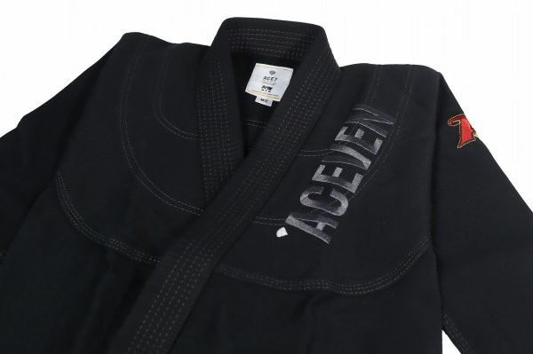 画像5: ACEVEN キッズ柔術衣 Traditional 黒 (5)