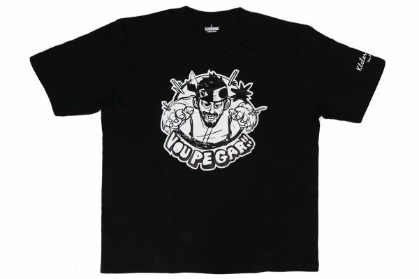 画像4: BULL TERRIER クレベル・コイケ Vou Pegar ビッグTシャツ 黒 (4)