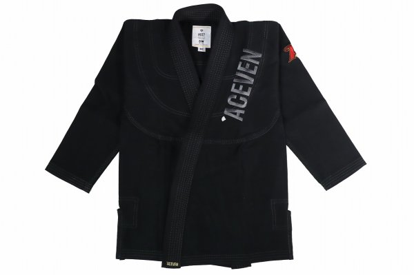 画像1: ACEVEN キッズ柔術衣 Traditional 黒 (1)