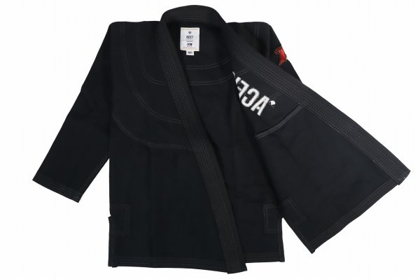 画像2: ACEVEN キッズ柔術衣 Traditional 黒 (2)