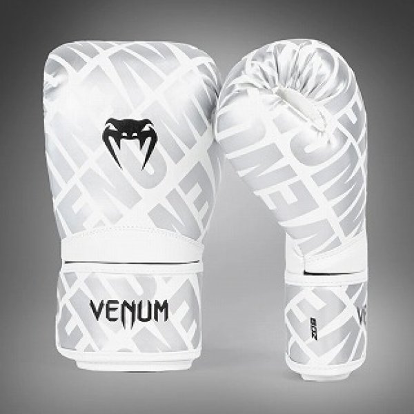 画像2: VENUM ボクシンググローブ Contender 1.5 XT 白/シルバー (2)