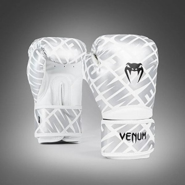 画像1: VENUM ボクシンググローブ Contender 1.5 XT 白/シルバー (1)