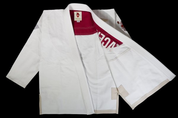 画像2: ACEVEN レディース柔術衣 Ace of hearts 白 (2)