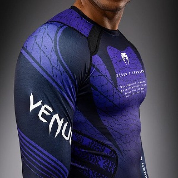 画像6: Venum x Tekken8 ラッシュガード Kazuya 長袖 黒/紫 (6)