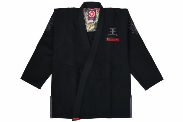 画像1: BULL TERRIER 柔術衣 Acalanatha R2 黒 (1)