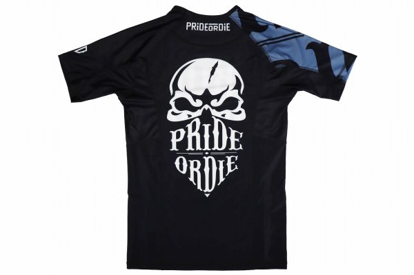 画像5: PRiDEorDiE ラッシュガード Reckless 半袖 黒 (5)
