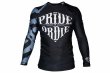 画像1: PRiDEorDiE ラッシュガード Reckless 長袖 黒 (1)