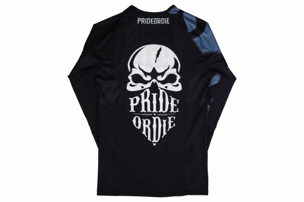 画像5: PRiDEorDiE ラッシュガード Reckless 長袖 黒 (5)