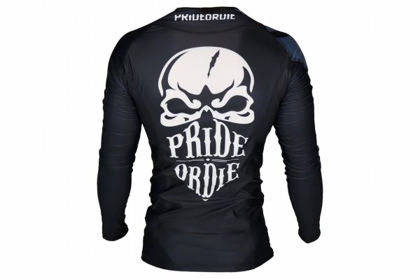 画像3: PRiDEorDiE ラッシュガード Reckless 長袖 黒 (3)