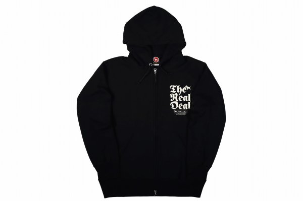 画像1: BULL TERRIER ジップフードパーカー TRD2.0　黒 (1)