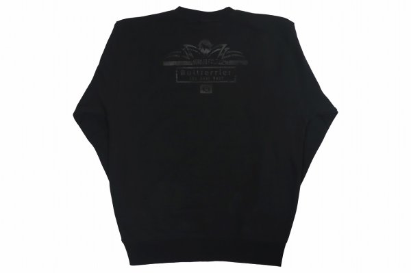 画像2: BULL TERRIER スウェットトレーナー Born to Fight　黒/黒 (2)