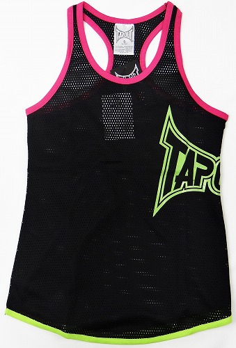 TAPOUT レディースメッシュタンクトップ Skinny 黒