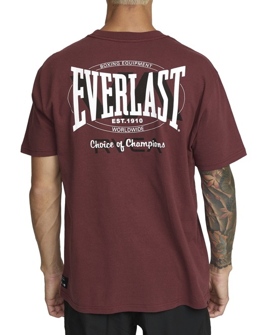 Rvca X Everlast Tシャツ Cm Ny T2 エンジ ファイターズショップブルテリア